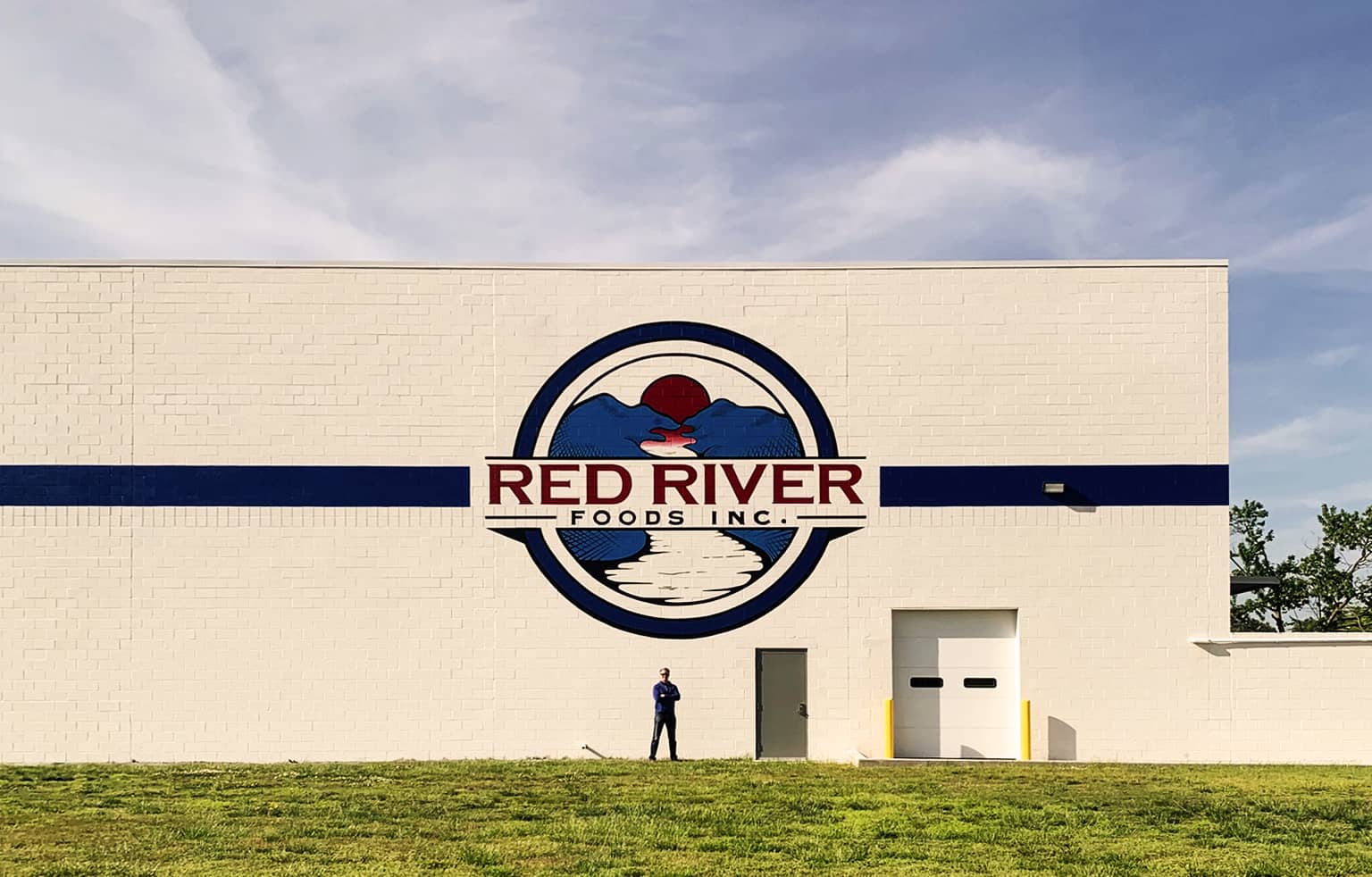 Richmond Facility with Red River Foods logo painted on