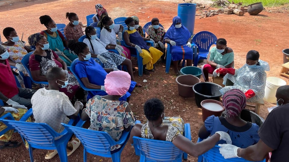 Soapmaking in Côte dIvoire