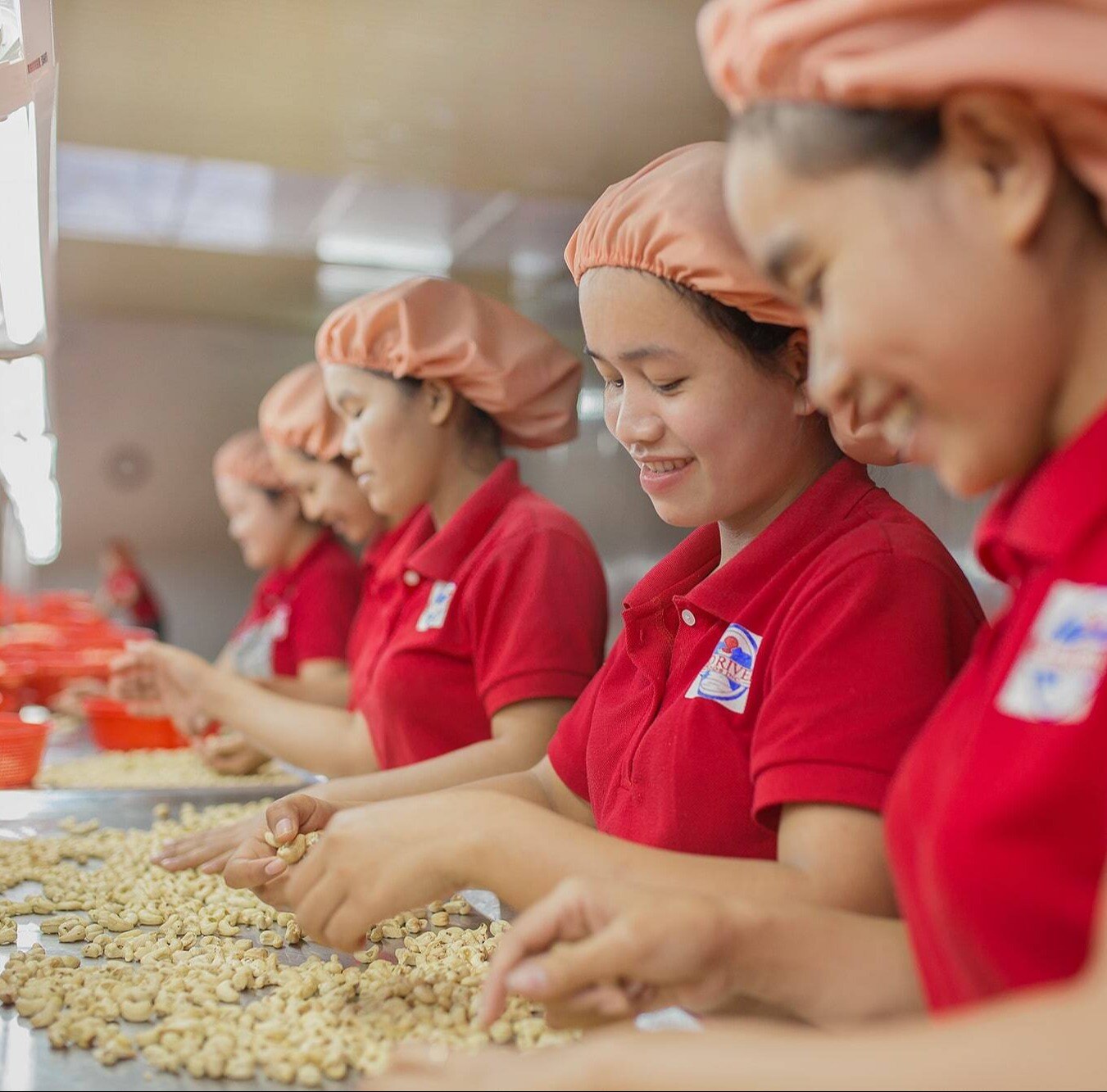 Vietnamese women working at warehouse