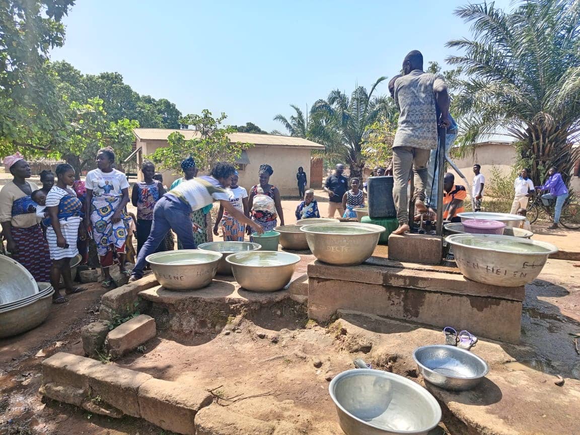 Wash and nutrition training in village