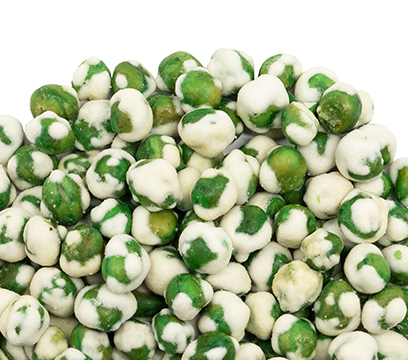 scattered Wasabi Peas